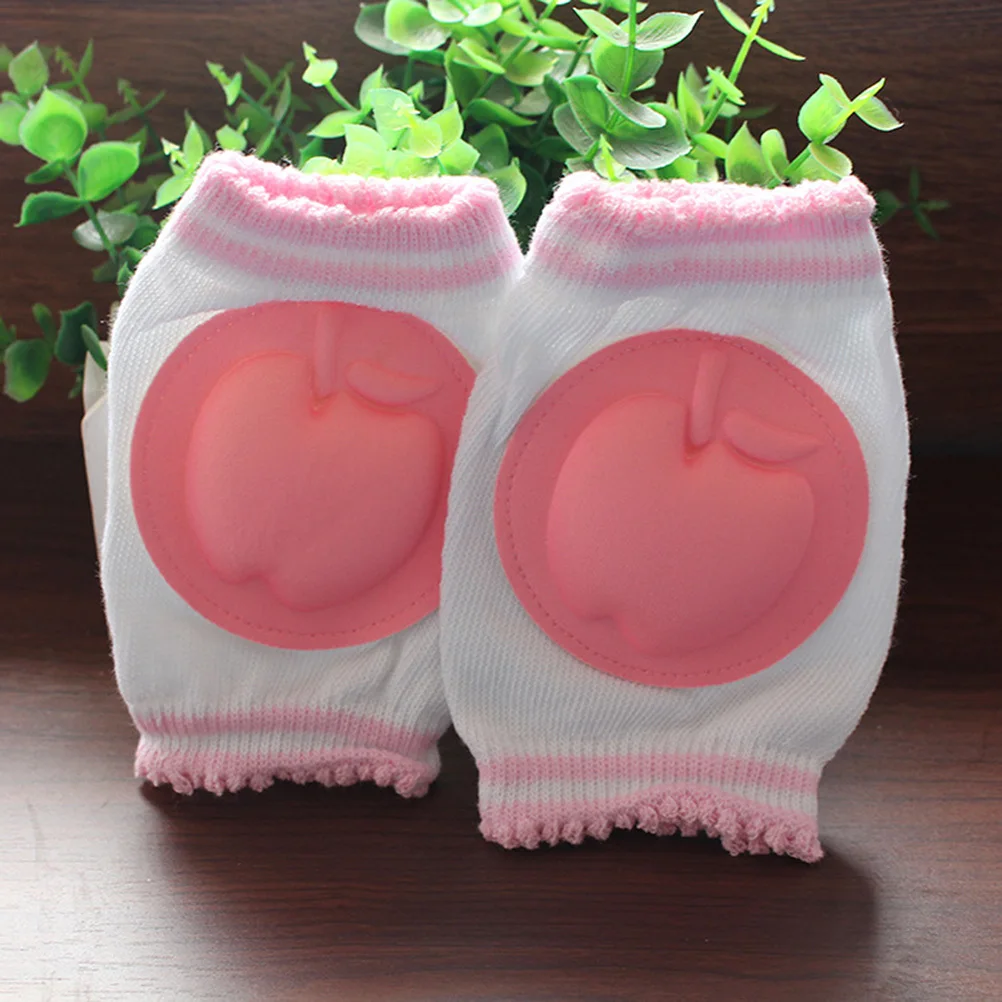 1Pair Infant Kneepads Crawling Safety Protector Breathable Sweat Absorbing Durable Washable Blue Baby Kneepads