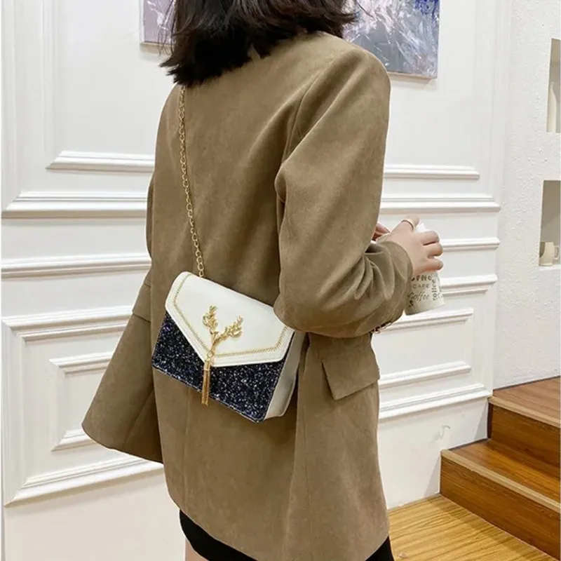 Trendy Bag Small Square Messenger Bag Women Shoulder Bags Ladies Female Handbag Phone Purse Pu Leather Crossbody Messenger Bag