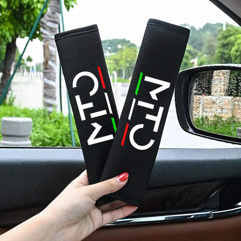 

Car Styling Seat Belt Cover Seatbelt Shoulder Strap Protector Pads For Alfa Romeo MITO Auto Accessories