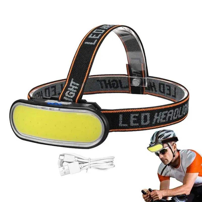 Running Headlamp High Bright Flashlight With 5 Lighting Modes Waterproof Headband Light Fast Charging Headlight Outdoor