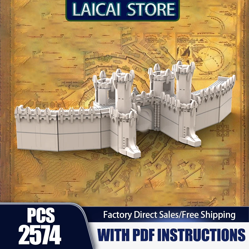 Anneaux modèle de film Moc série de films célèbres technologie murale de ville blocs de scène célèbres modulaires ensemble de bricolage jouets de construction d'assemblage