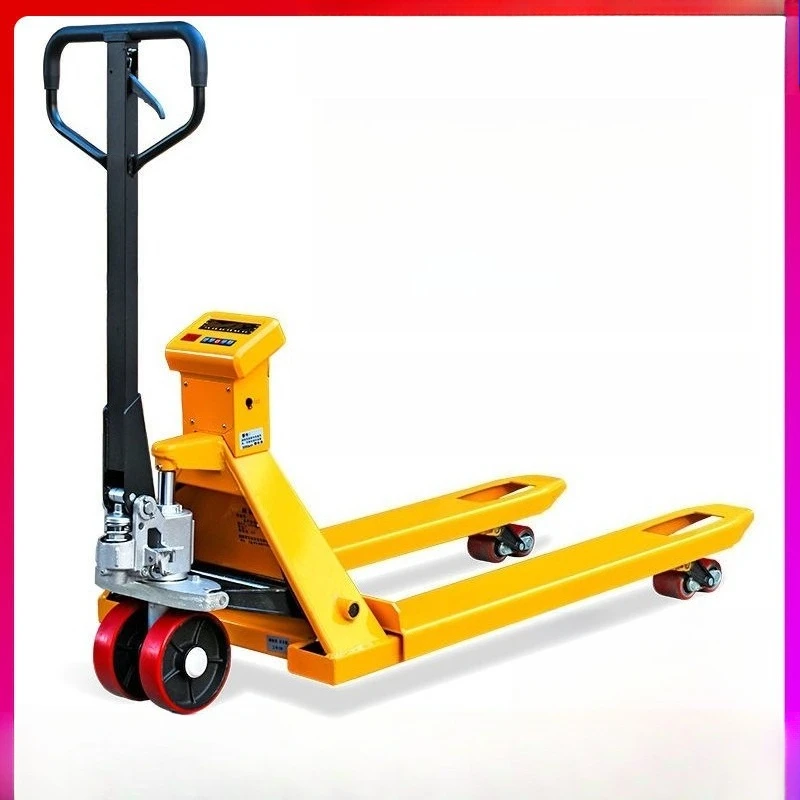 

Electronic forklift scale with weighing ground cattle pallet truck manual hydraulic