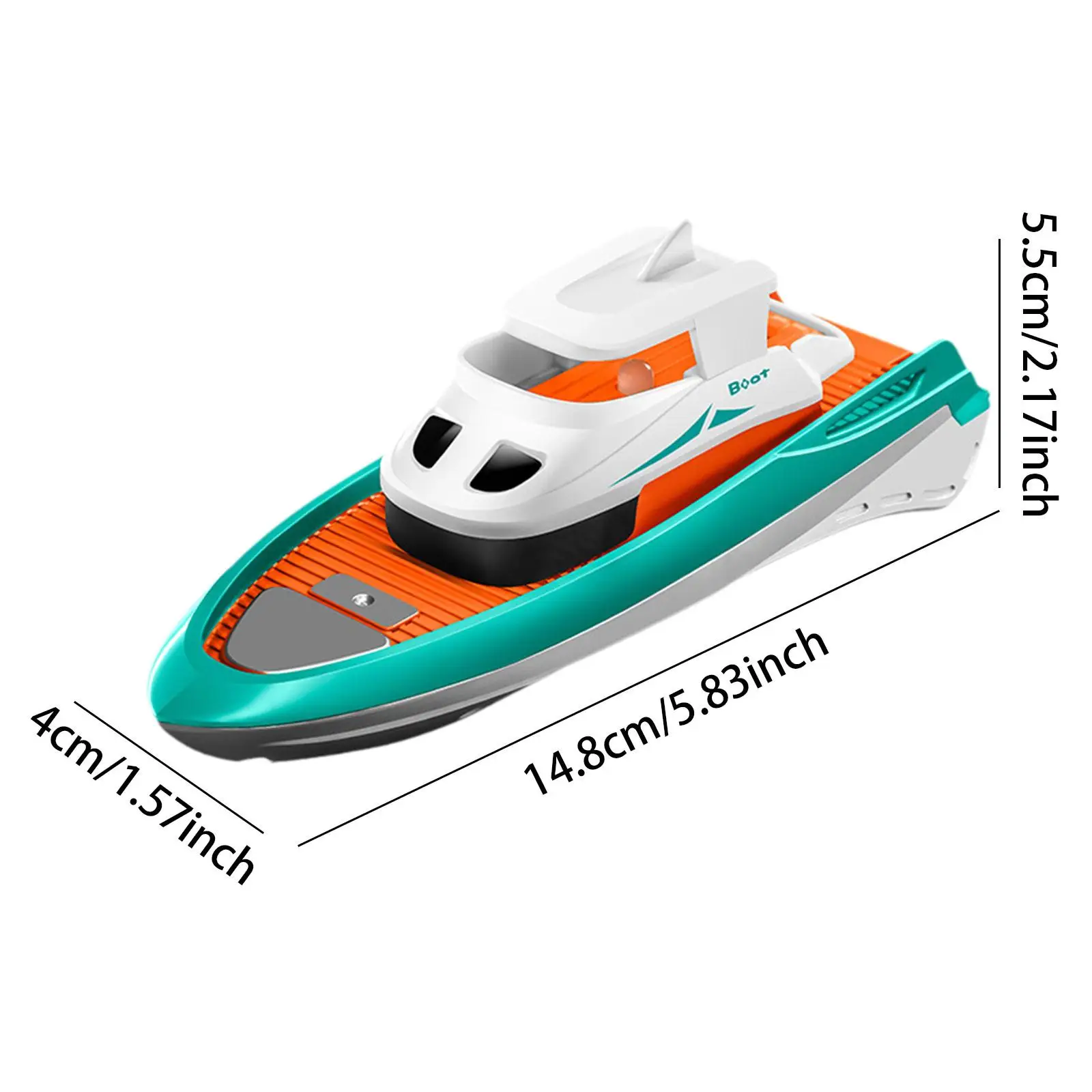 S820 RC Boat Wireless Speedboat 2.4G 1/32 Powerful Dual Motors Electric Remote Control Model Electric Toys for Kids Xmas Gift