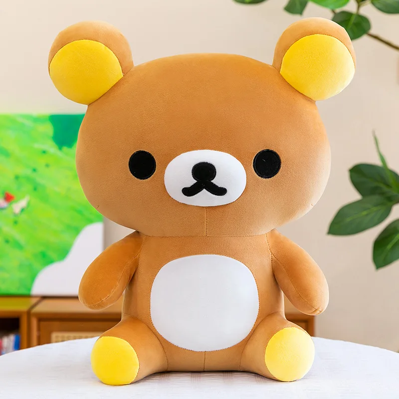 

Плюшевая игрушка Rilakkuma 30/40/50 см, мягкая мультяшная кукла-медведь, милая подушка-обнимашка, удобный декор для дома, подарок на день рождения для взрослых
