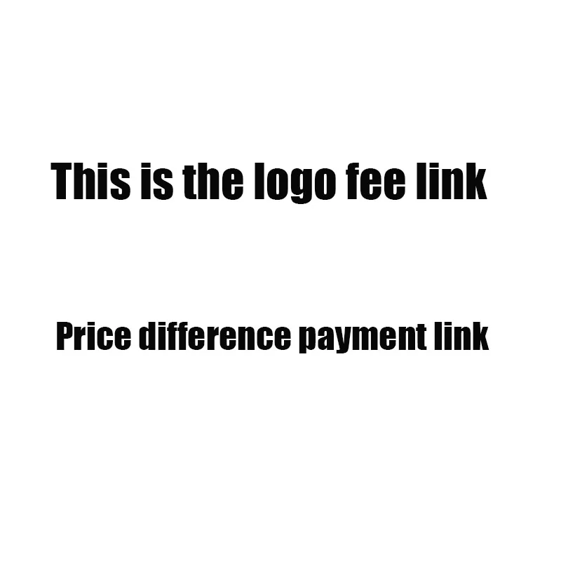 Customized LOGO fee and price difference (no product)