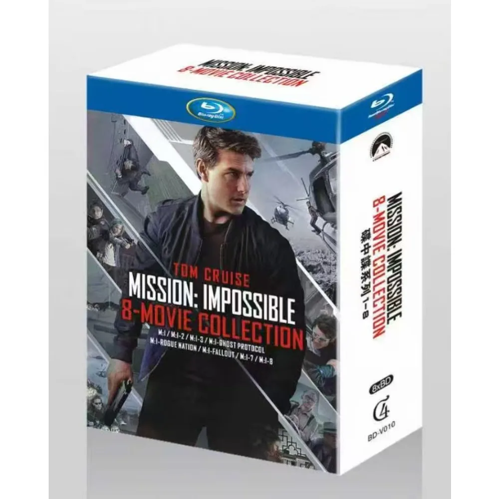 Brand New BD Blu-ray Mission: Impossible Series Volumes 1-8 English Audio Chinese Subtitles