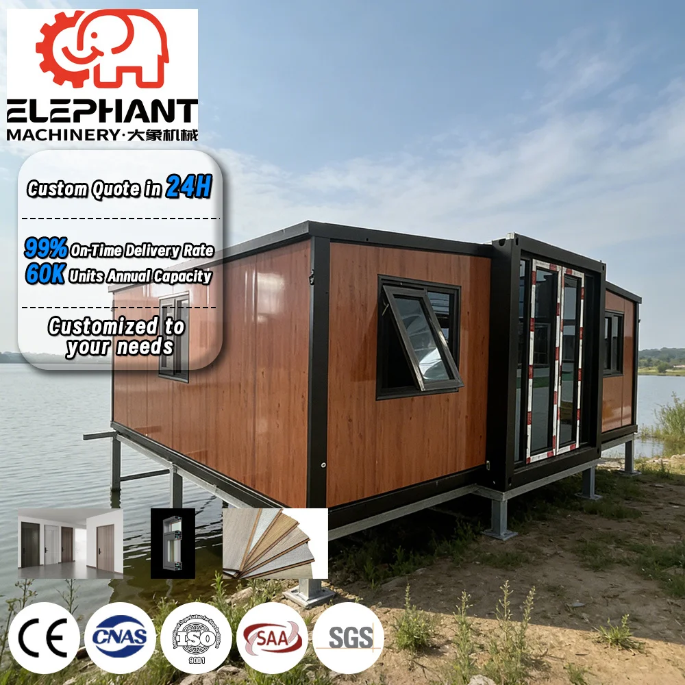 Foldable Small Family 20 Foot Prefabricated Container House Factory Small Expandable Container House