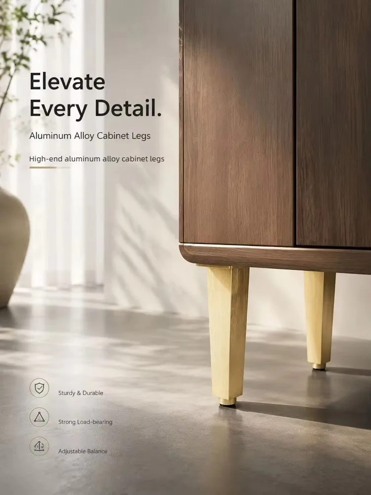 All Aluminum Cabinet Legs Rust Proof Coffee Table Legs Adjustable Cabinet Feets Bedside Table Feets Entrance Cabinet Legs