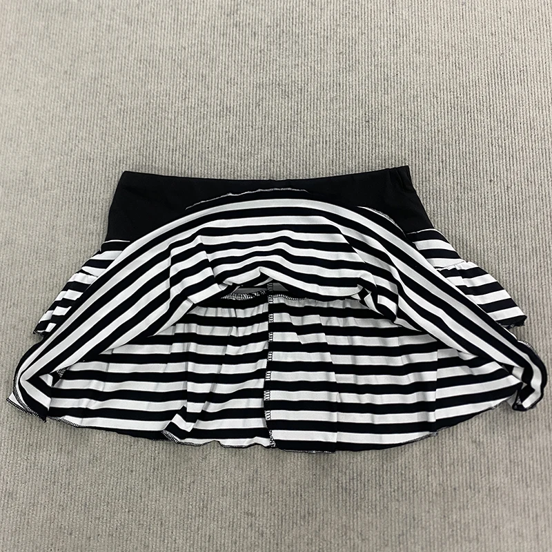 Frühlings-Y2K-Rock im japanisch-koreanischen süßen Stil, trendiger, sexy, modischer, gestreifter A-Linien-Rock für Damen – Detail 13