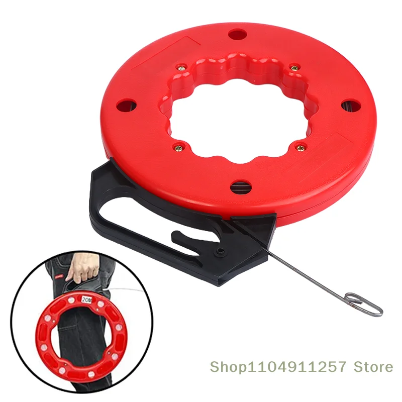 

1 Pc 3MM 5-30Meters Cable Puller Fiberglass Nylon Conduit Ducting Rodder Pulling Wire Cable Fishing Tool