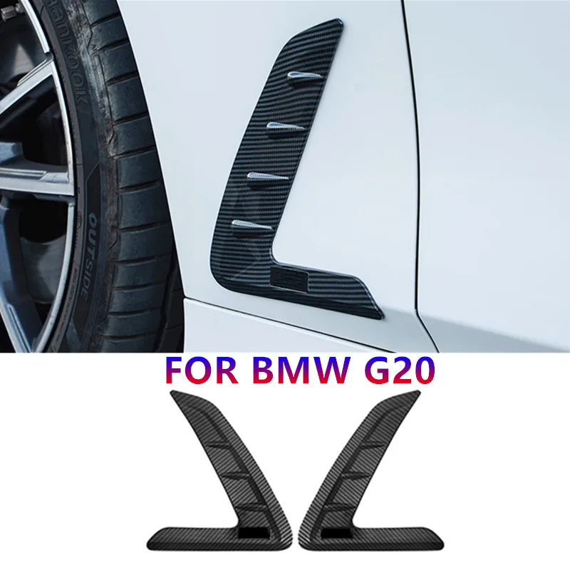 

Car Side Vent Trim Covers Fender Side Markers Carbon Fiber Patterns For BMW 3-series G20 2020 2021 2022 2023 Auto Accessories