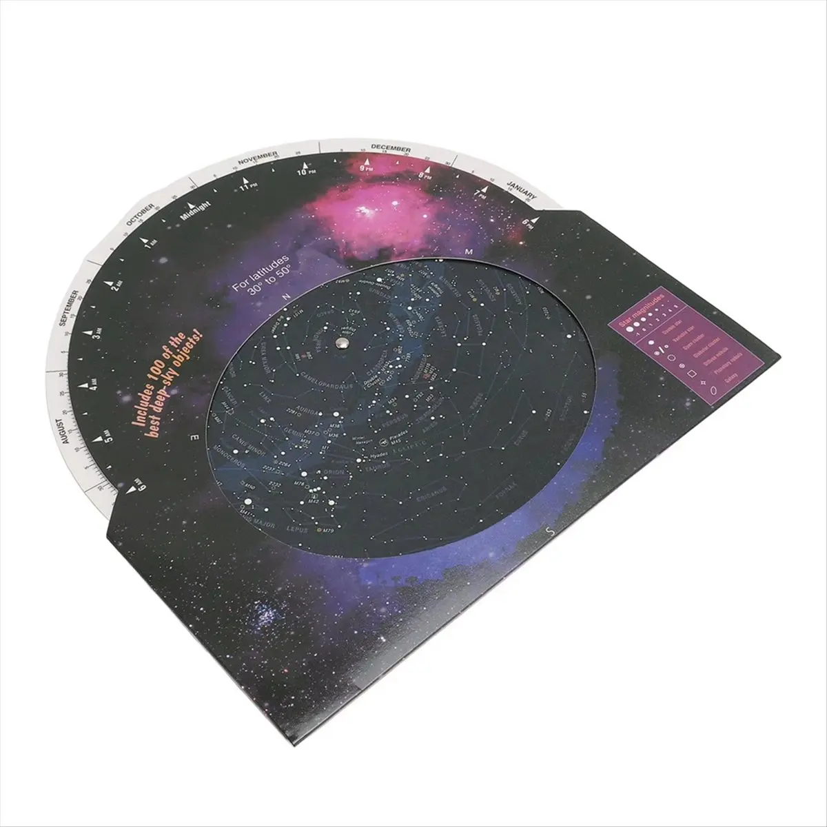 Hot Sale 10 Pcs Star Map Rotating Direction Finder Star Maps Efficient Telescope Accessory for 30‑50 Degrees North