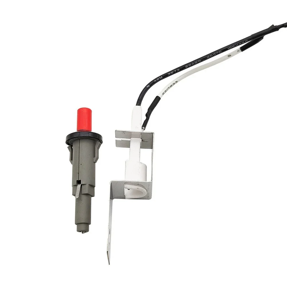 Propano Gás Fire Pit Igniter Assembly, botão de pressão, Piezo Grill Igniter, apto para Weber Q100, Q200, 80462, 30cm