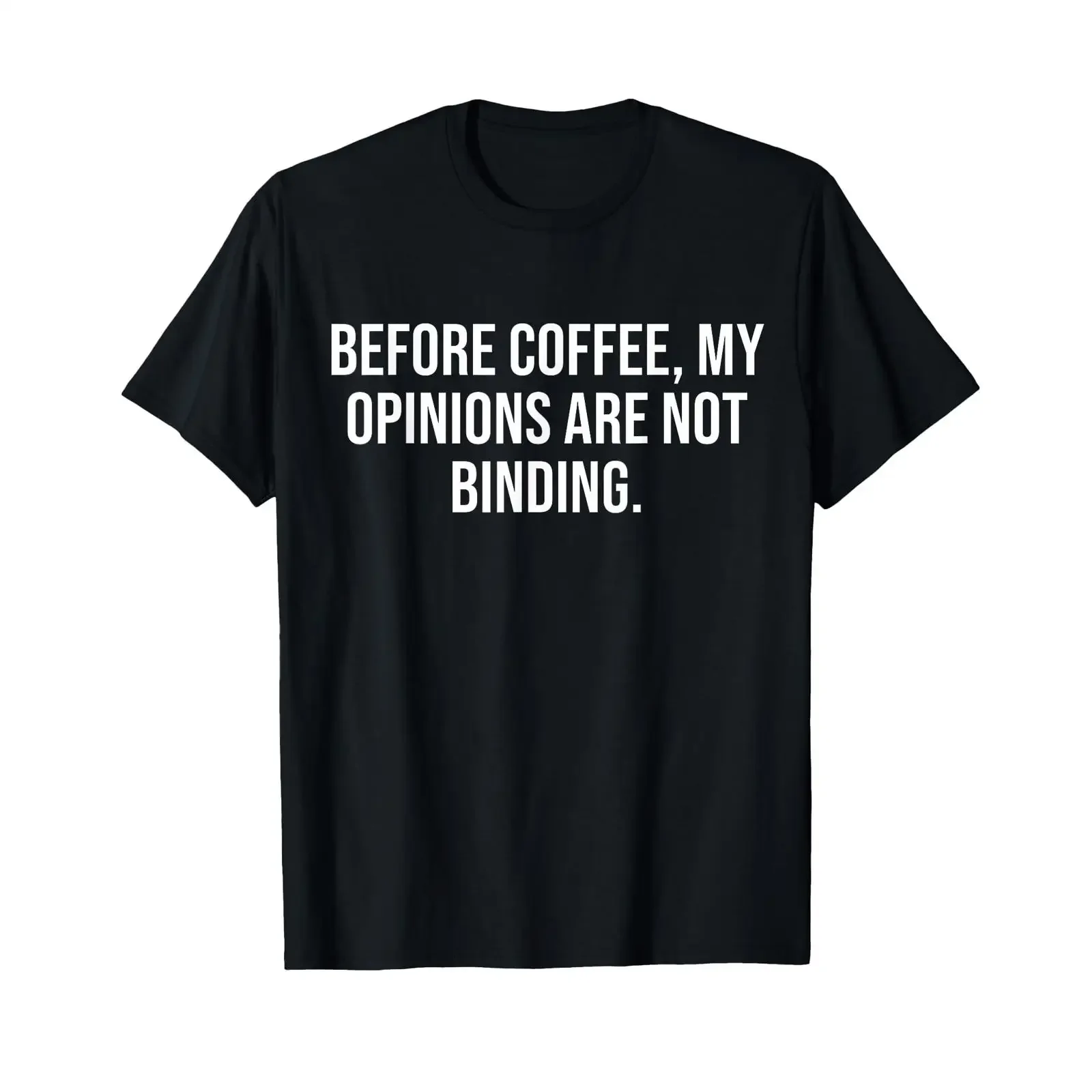Frau Vor dem Kaffee sind Meine Meinungen unverbindlich T Shirt vintage Washed Versatile Stretched Slightly Comfortable Casual