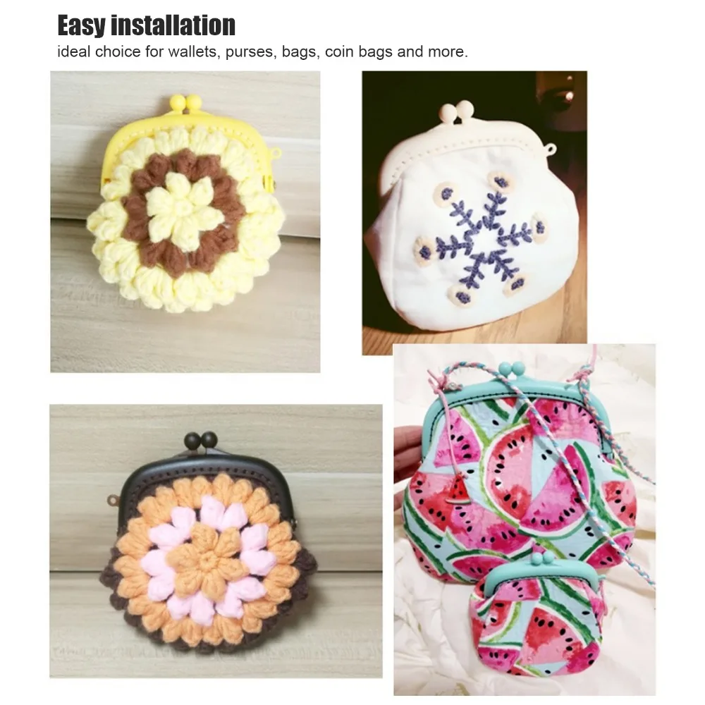 10pcs Durable 85mm/3.35in Purse Clasp Frame Plastic Material Light Weight Kiss Clasp Lock Bag Clasp Lock Tailor Sewer Use