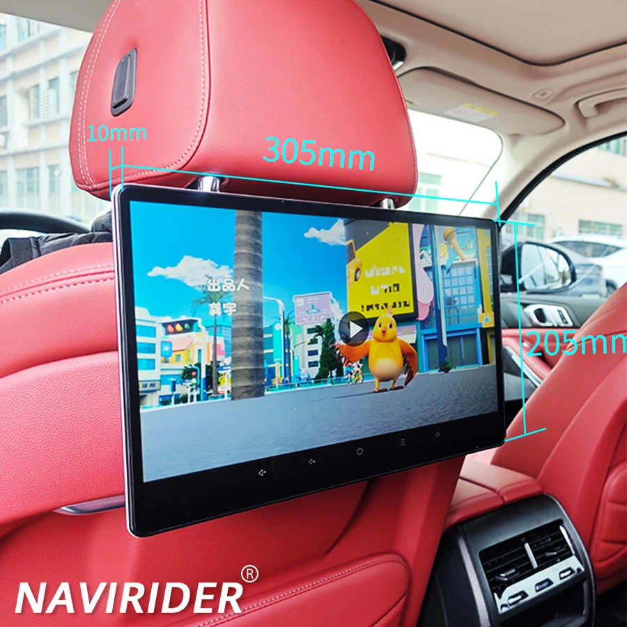 13.3inch 1920*1200 Android Screen Car Headrest  Video Player For BMW 5 Series 7 Series i5 i7 X5 X6 X7 Rear Entertainment Screen