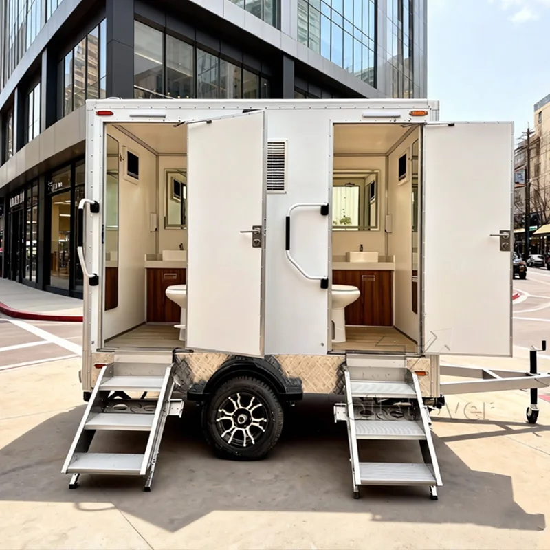 

Wholesale New Design Portable Toilets for Camping Mobile Portable Bathroom Trailer Outdoor Restroom
