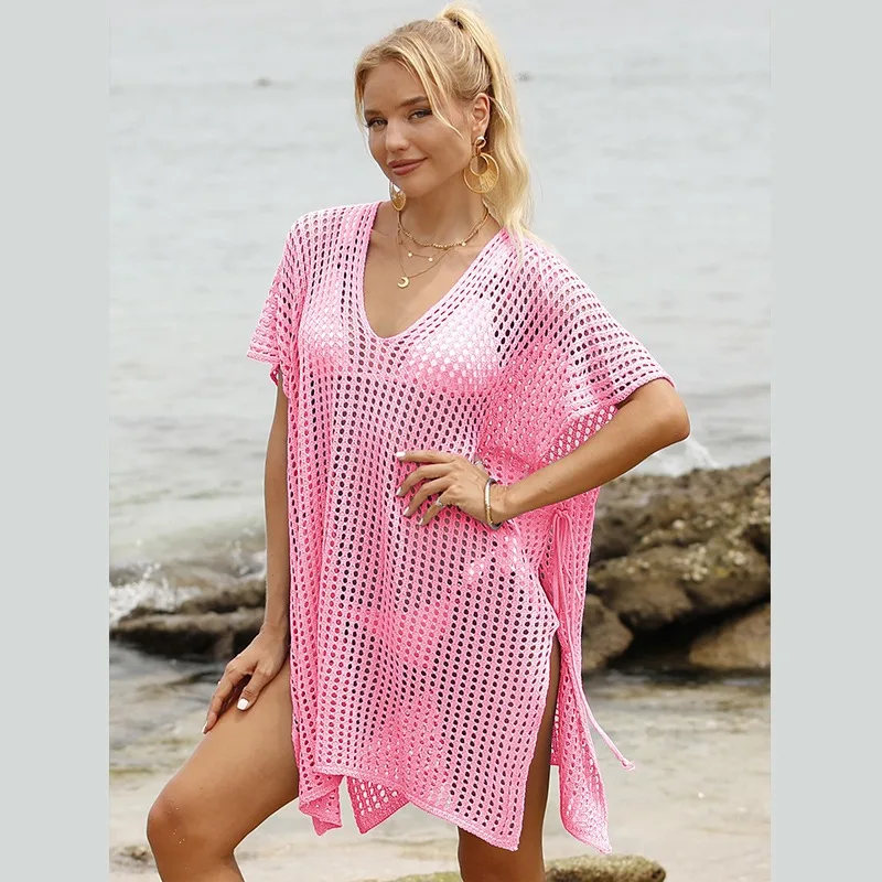 Women's Beach Bikini Cover-Up Summer New Women's Sexy Openwork Beach Skirt Dress