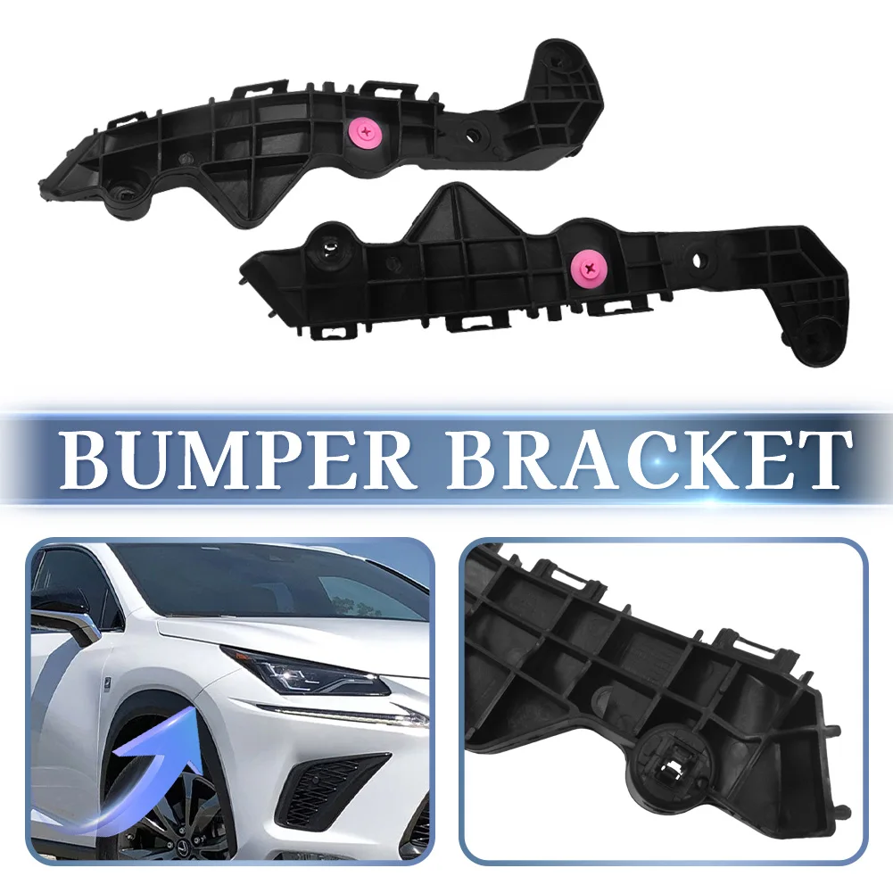 For Lexus NX200T NX300h 2015-2021 Pair Front Bumper Retainer Mounting Brackets Set  5253578010 LX1033113 5253678010 LX1032113