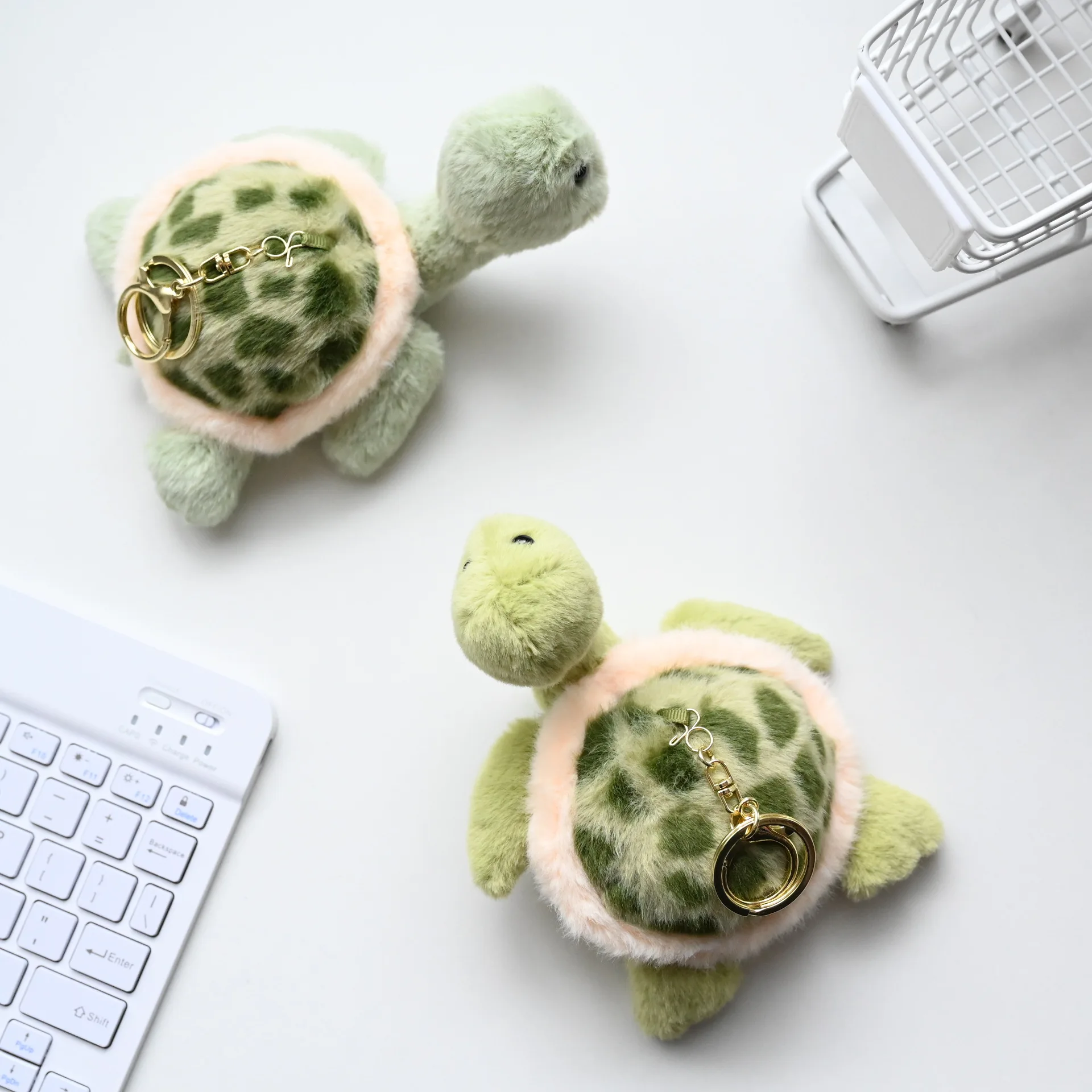 New Cute Little Turtle Plush Toy Pendant Keychain Lucky Decoration