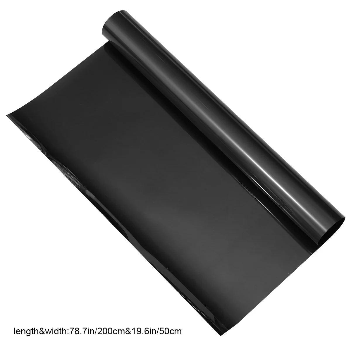 50Cm 너비 200Cm 길이 검정색 플라스틱 창 필름 가정 사무실 매장 개인 정보 보호를 위한 태양 방지 스티커