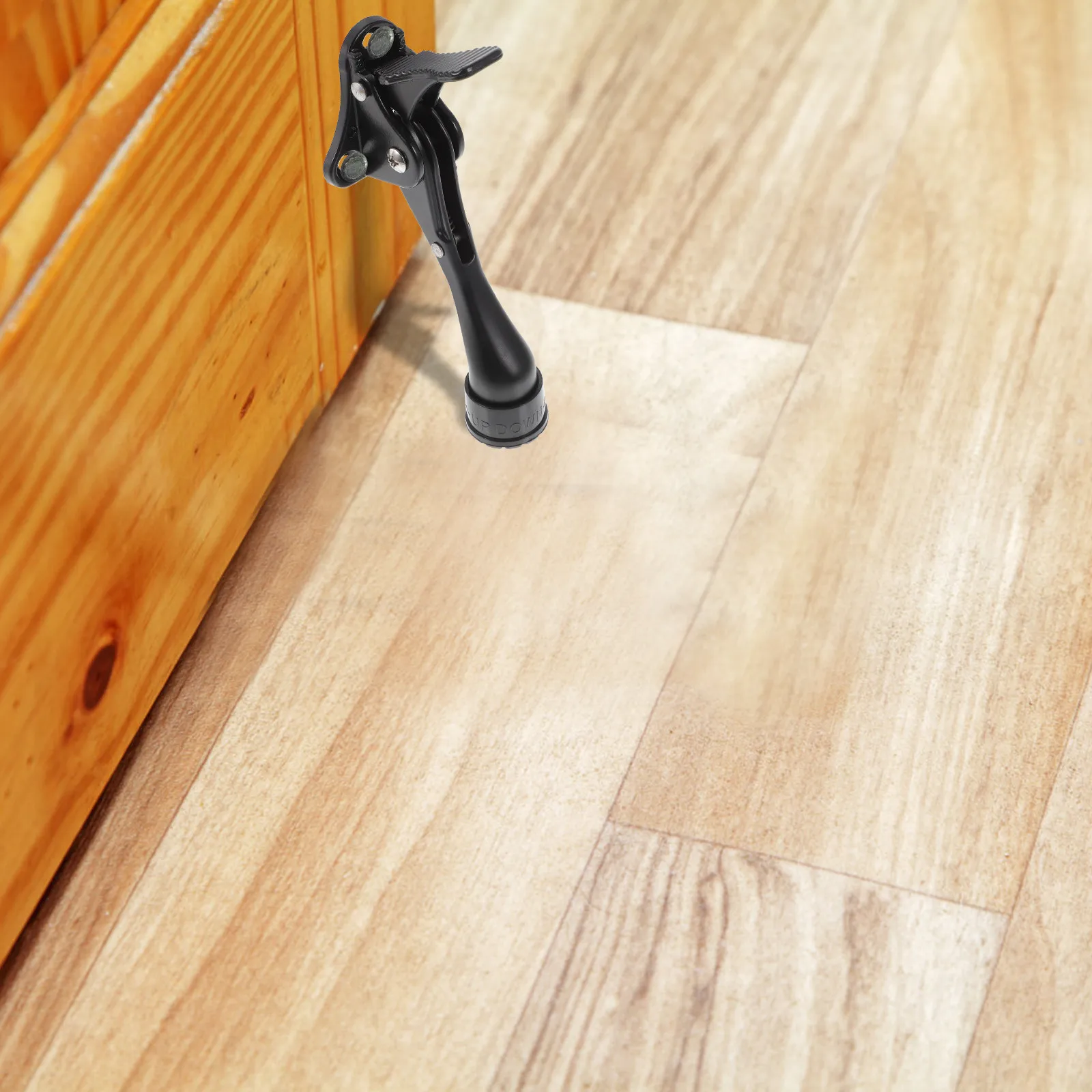 

Металлический напольный дверной стопор с регулировкой вверх-вниз, не требует инструментов, сильный буферный эффект для межкомнатных дверей