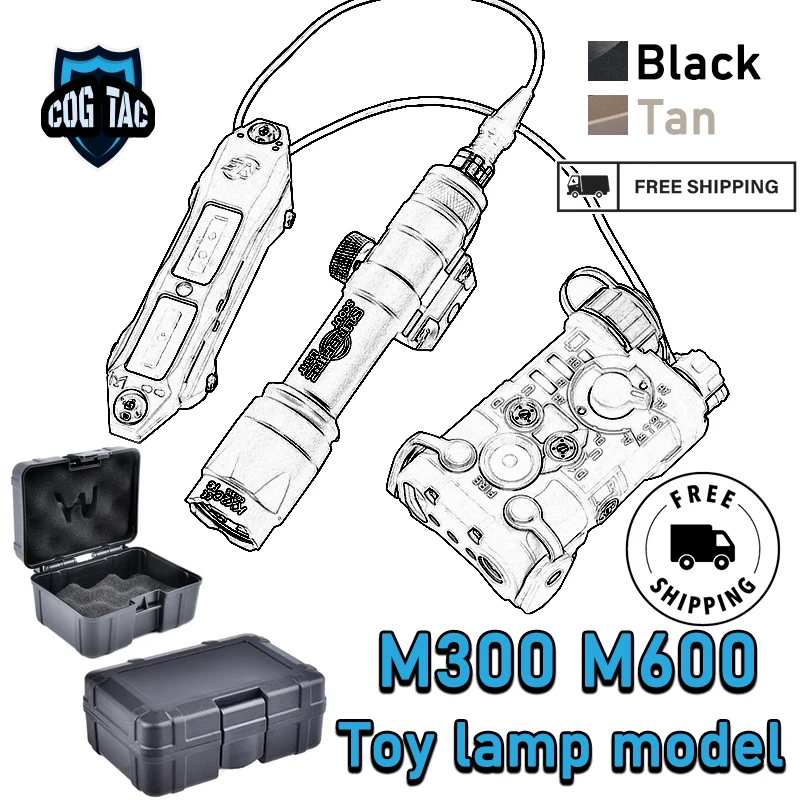 

L3 NGAL PEQ DBAL MAWL OGL Surefir M300 M600 Flashlight Outdoor Accessories AXON Dual Control Tail Switch With Storage Box Suit