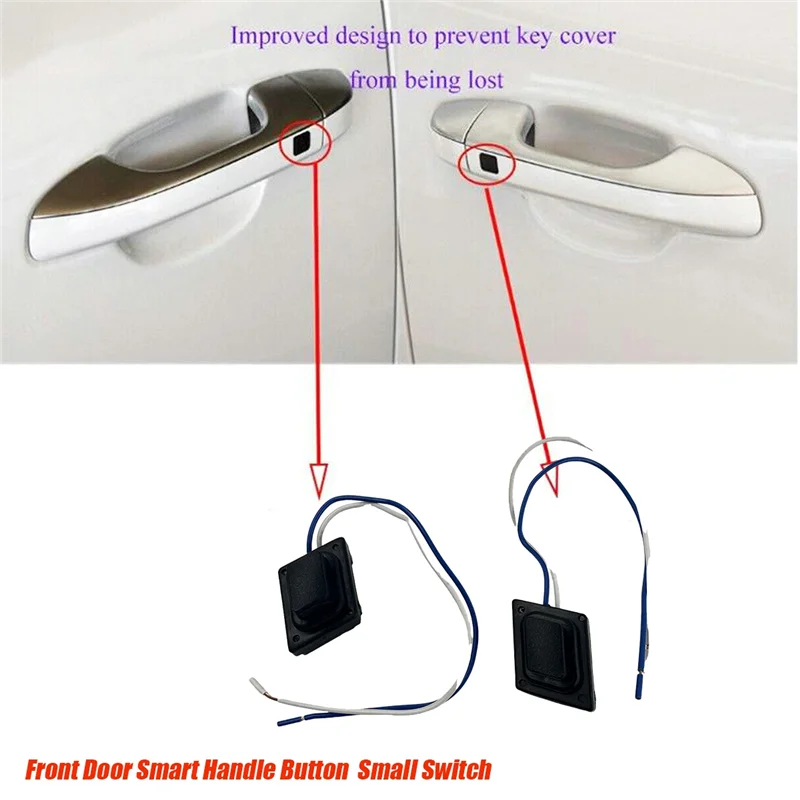 -AS58 1 ペアフロントドアスマートハンドルボタン 82661-D9710 82651D9710 Kia Sportage 2016-2021 外側プラー小型スイッチ