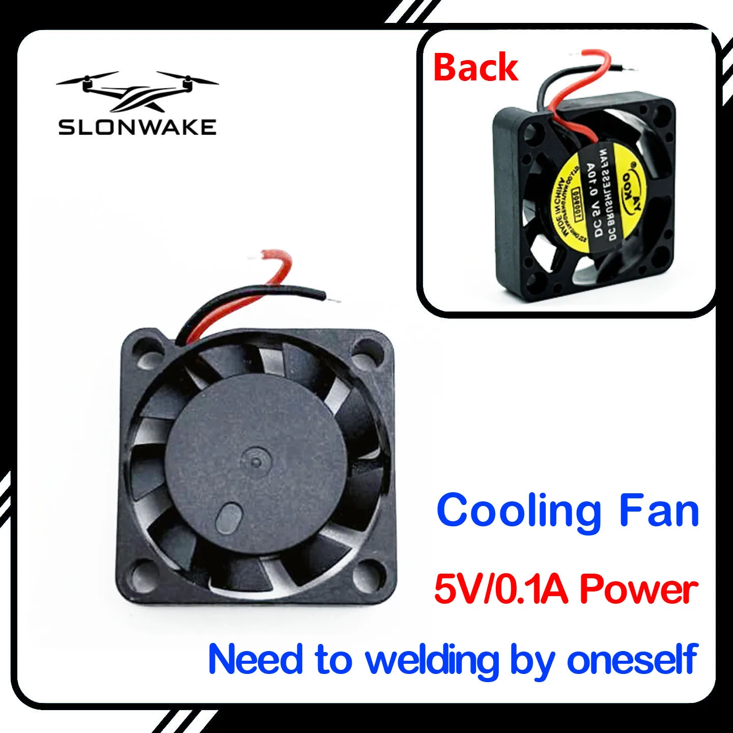 SLONWAKE 5V 2CM 20MM Fan 20*20*7MM Cooling Fan Fan Mini Laptop Cooling Fan 3wire Computer PC Fan Radiator Cooler