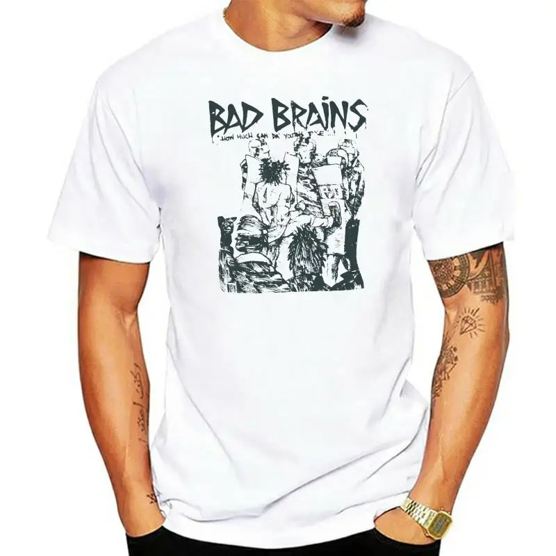 Bad Brains Punk Rock T Shirt Fugazi Black Flag Fishbone Unisex SIZE S-3XL Men T-Shirt Tops Short Sleeve Cotton Fitness