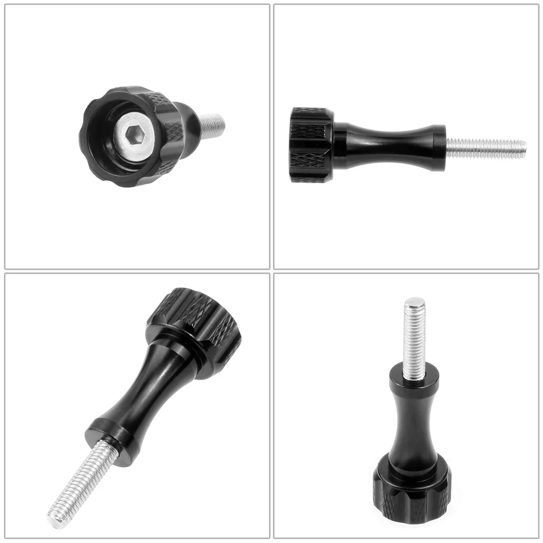 M5 Rändelschraube ohne Bolzenmutter für Action-Kameras für GoPro DJI Action für Insta360-Kameras, kurze/lange Stativ-Adapterschraube – Detail 6