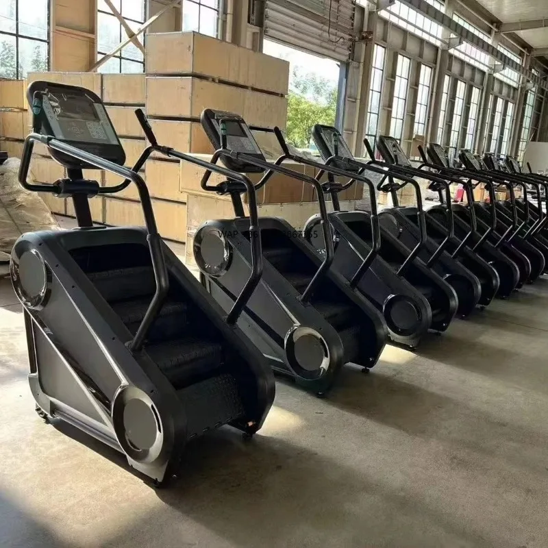 Newest Commercial Gym Fitness Electromagnetic Control Mountain Ladder Stepper Stair Climber Machine