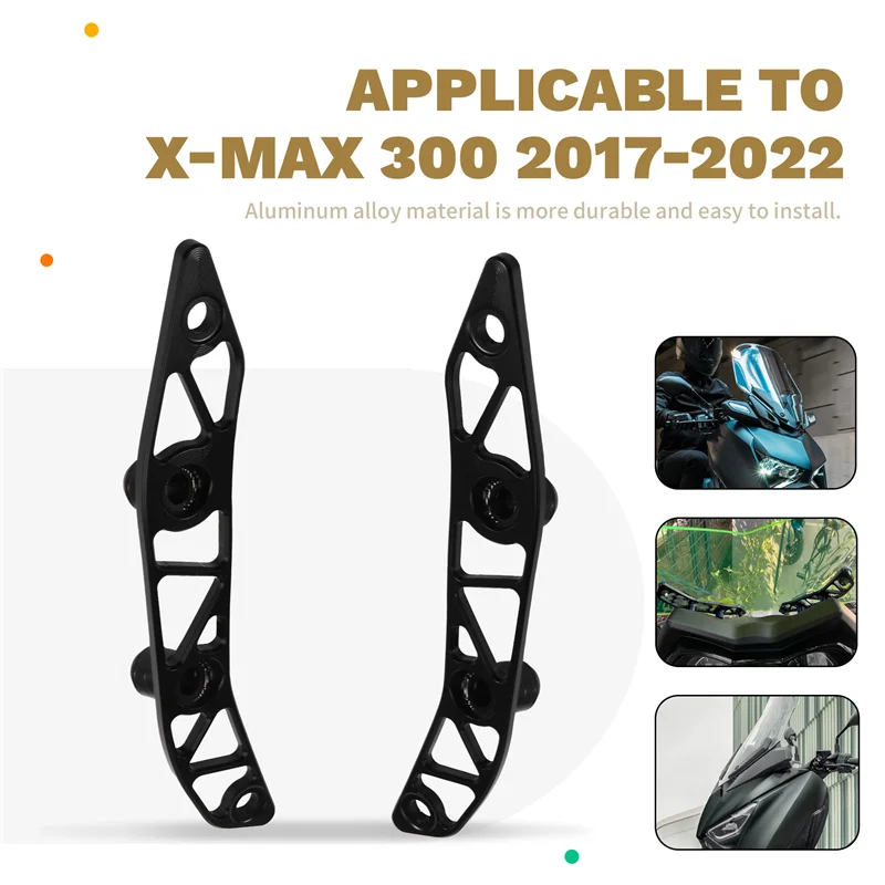 

Motorcycle Windshield Windscreen For X-MAX 300 X-MAX300 XMAX 300 XMAX300 X-MAX 300 2017-2022 Windshield Bracket