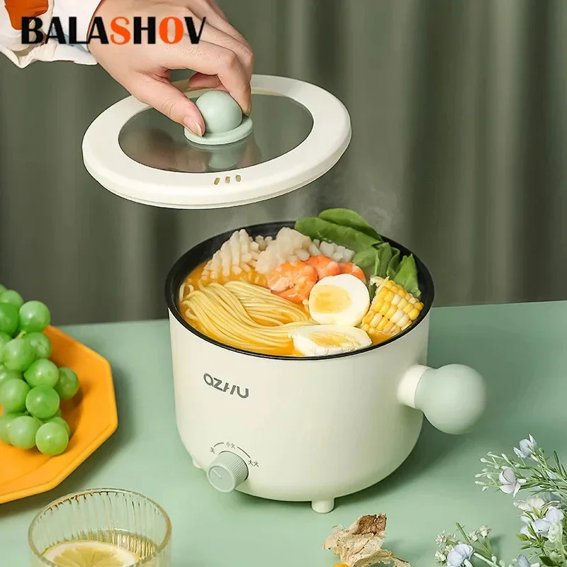 Rice Cookers Portable Multi Cooker Hotpot Saucepan Stew Heating Pan Ramen Noodles Pot  and Kitchen Appliance 220V