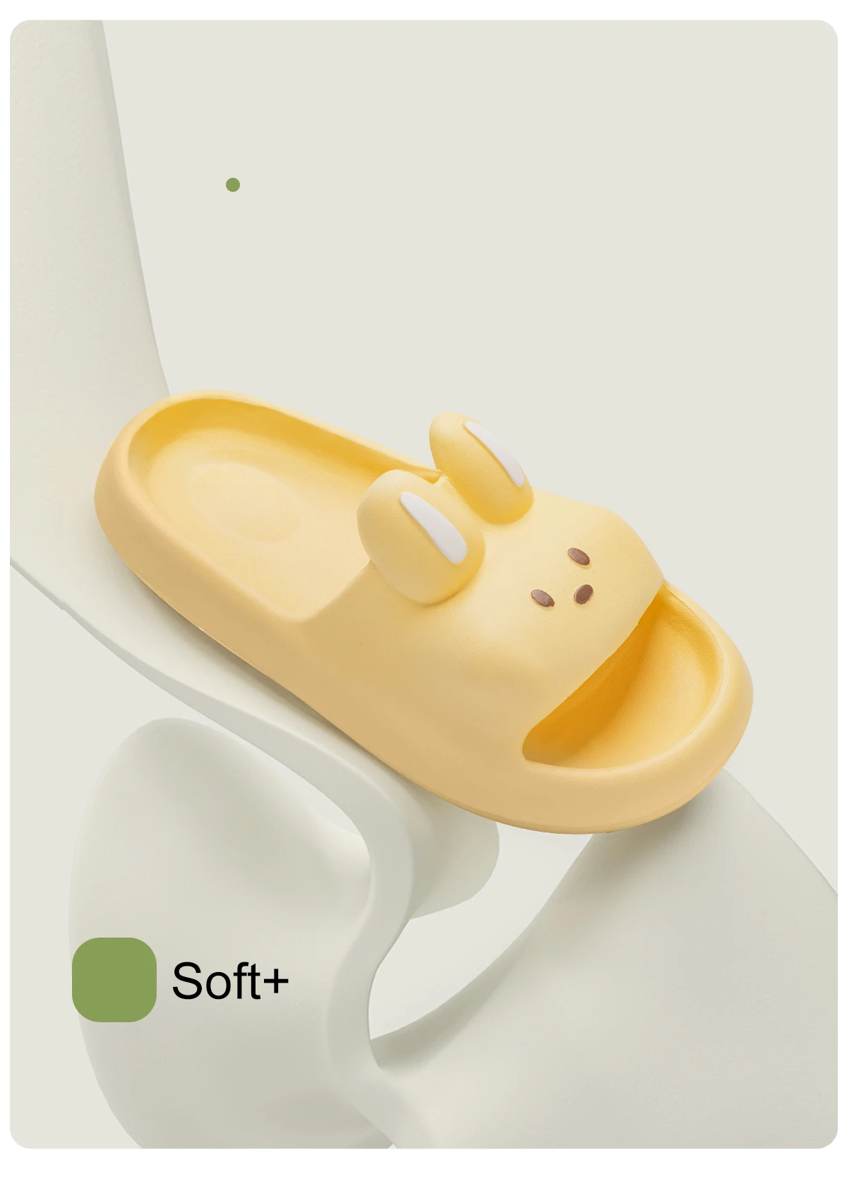 Niedliche Kaninchen-Unisex-Hausschuhe, rutschfeste Slip-On-Hausschuhe, bequeme, weiche Hausschuhe – Detail 4