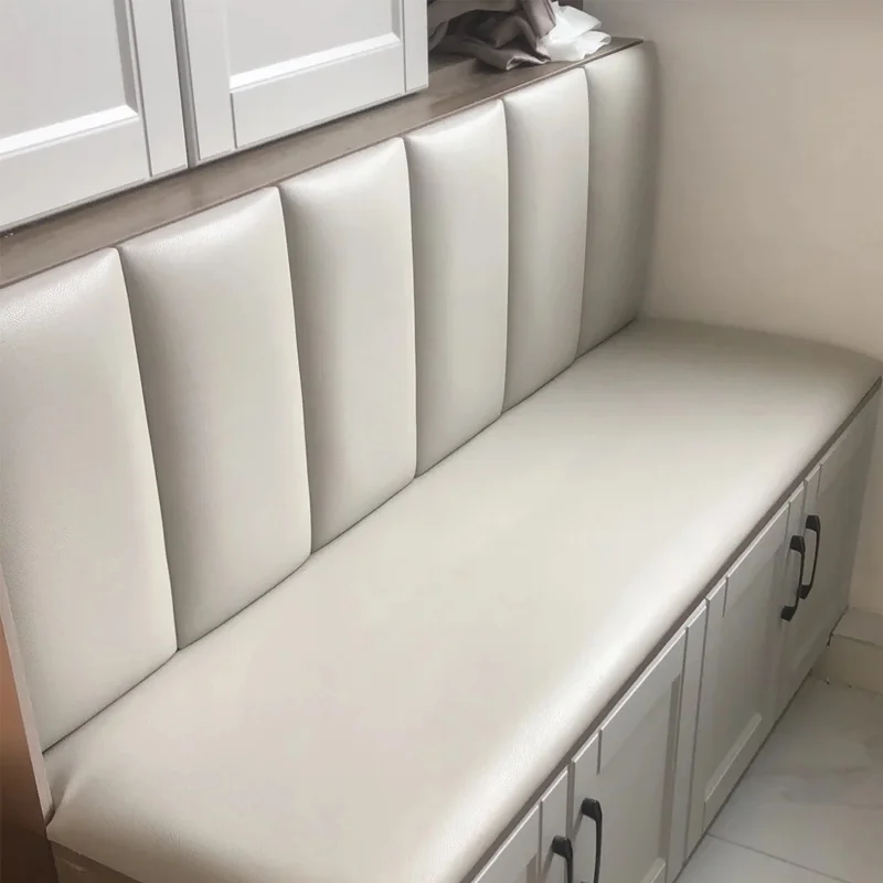 Customized Bedroom Furniture Headboards Shoe Changing Cabinet Soft Bag Cushion High-density Sponge Card Holder Backrest Cushion