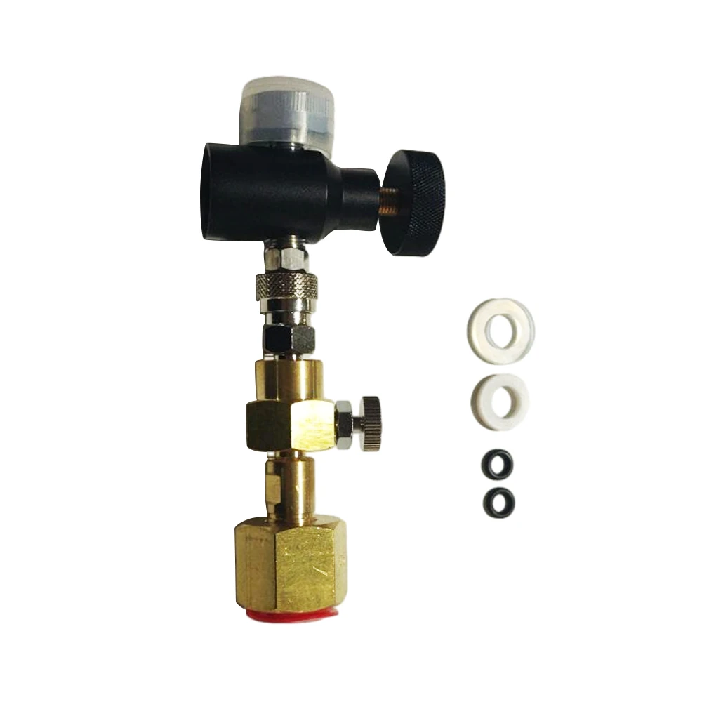 Leakproof Inflation Valve Wear-resistant CO2 Cylinder Refill Adapter Hose Soda Bottle Filling Valves Refill Adapters