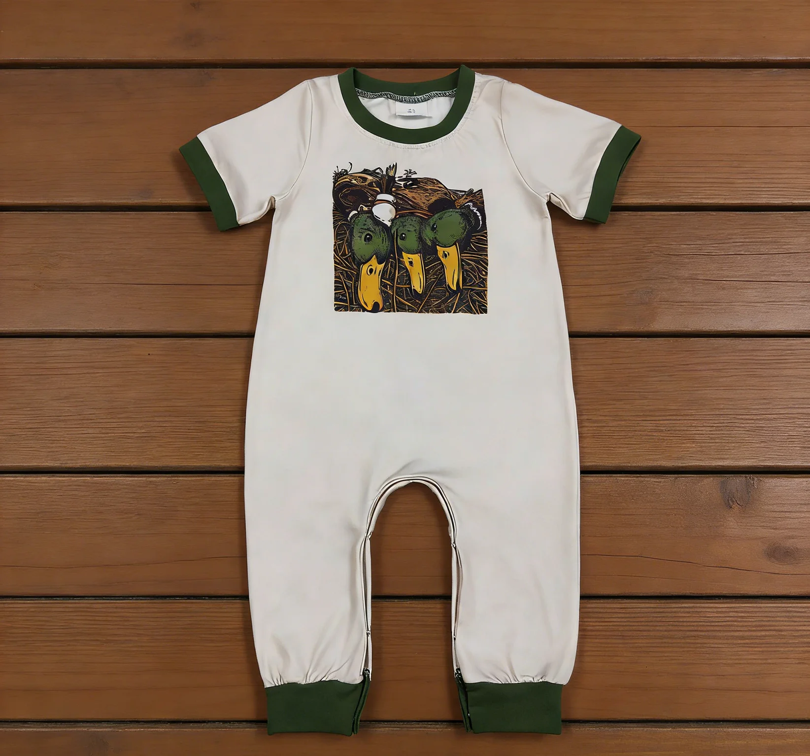 

Z1210-20 SR3681 Baby Bubbles Infant Jumpsuit Kids One-piece Duck Print Newborn Romper Toddler Romper