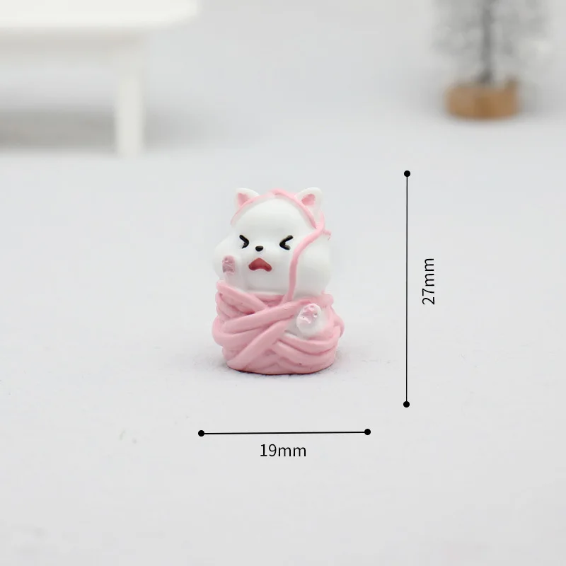 Kitten Ornaments Safety And Environmental Protection Hand-painted Bottom Stable Cute Desktop Home Furnishing Accessories Bedroom