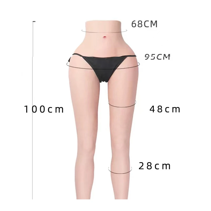 YONGXI-Double Elasticity Fake Bum para Cosplay, Faux Seiko Silicone, Despeje sobre, Sexy Breast, pode escolher com vagina ou sem