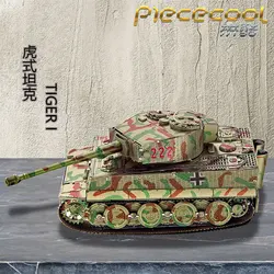 Cool 3D metal puzzle military tank assembling model DIY manual adult decompression tank toy