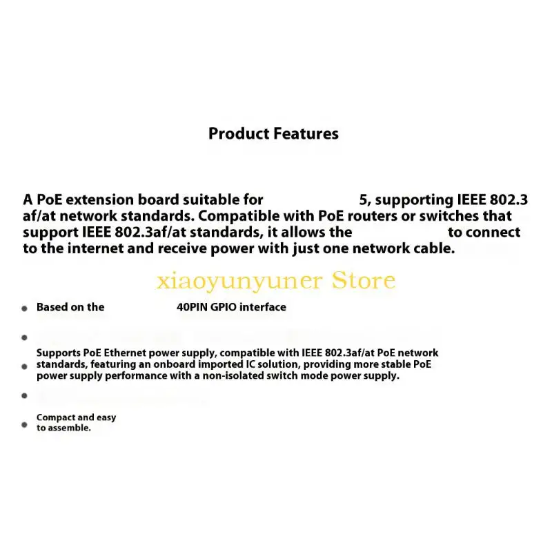 P9JB High Efficiency Power Over Ethernet Module For Single Board Computers 5V 5A Output