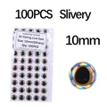 100pcs Slivery 10mm