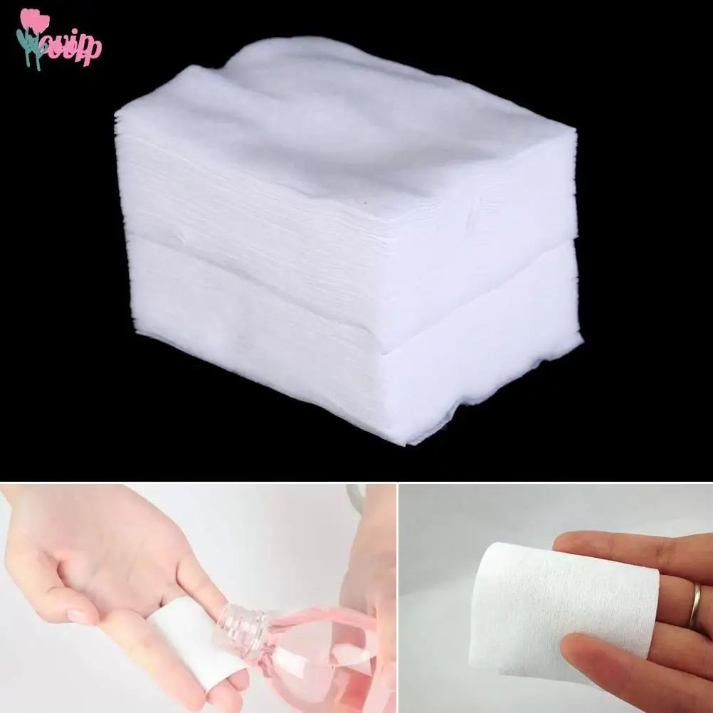 100Pcs Organic Cotton Pads Cosmetic Makeup Remover Wipes Face Cotton Pads Health Skin Care Facial Cut Cleansing Makeup Puff