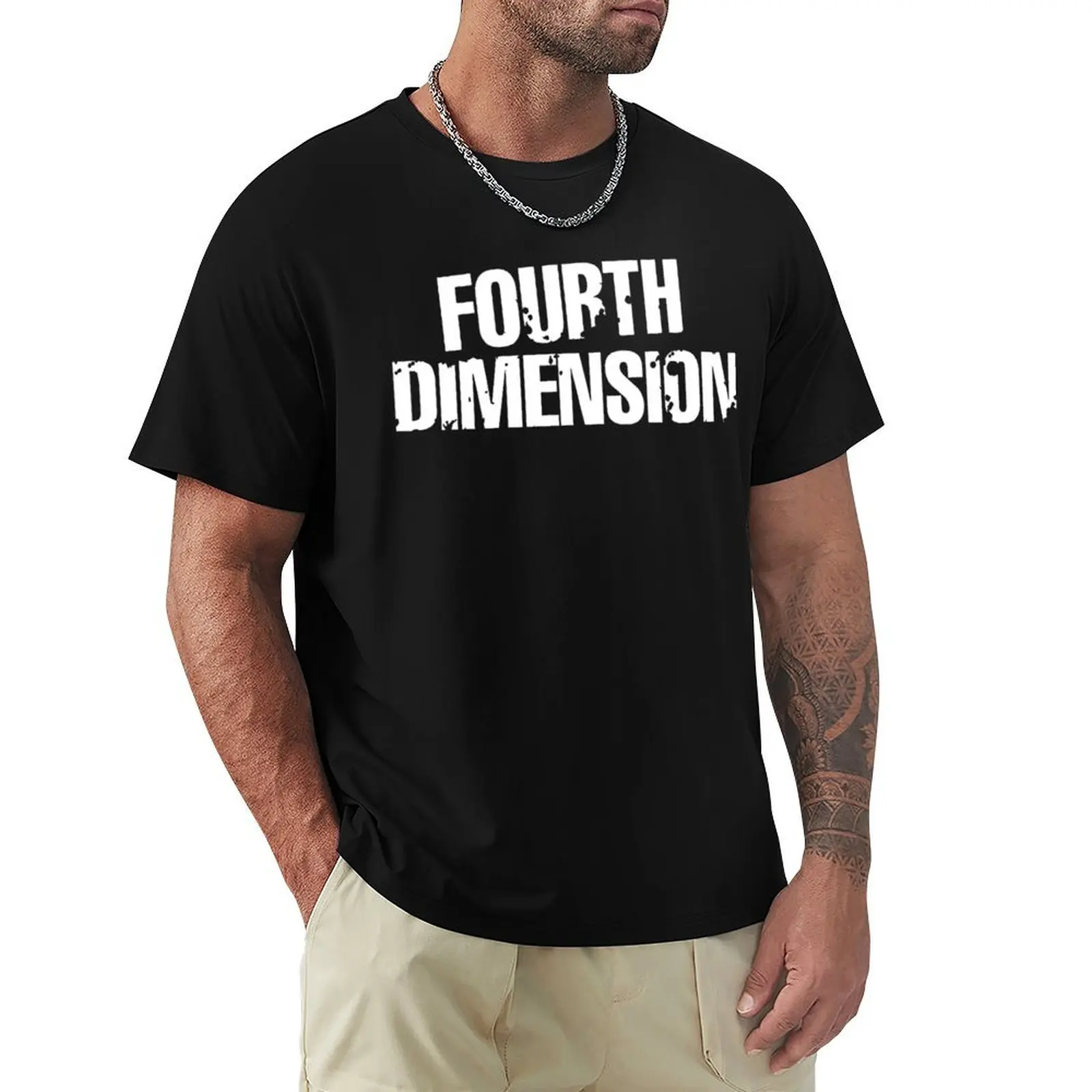 4th Dimension Rock Band Essential T-Shirt Blouse boys whites plain oversized t shirt men