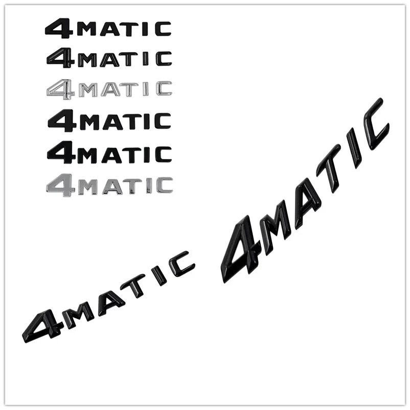 

3d Black Chrome Letters ForC E Glk Gla Glc 250 220 Ml 320 Cdi 4matic Emblem Logo Cars Trunk Mercedes Badge Sticker Accessories