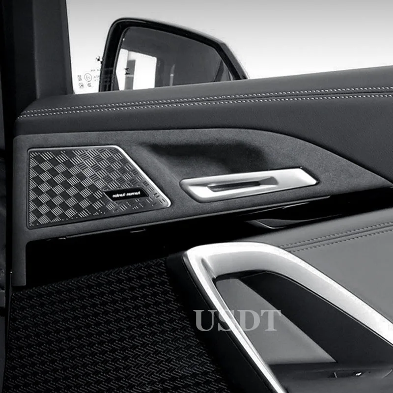 GAFAT Compatible avec BMW X1 U11 iX1 / X2 U10 iX2 2023 2024 2025 Housse d'Accoudoir Console Central, X1 U11 2024 Protection d'accoudoir en Cuir PU Microfibre, Rembourrage, Accessoires X1 U11 (Blanc