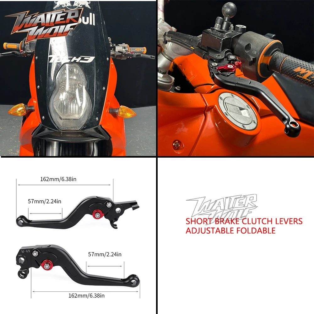 Untuk 990 Adventure S R 990ADV Tas Tangki Tempat Pelat Nomor Pelindung Sensor Kaca Spion Sinyal Belok Pelindung Tangan Tuas Kopling Rem