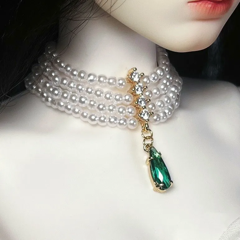 

1/3 BJD Vintage Oil Painting Pearl Necklace, 68-70CM Uncle Doll Toys Accessories