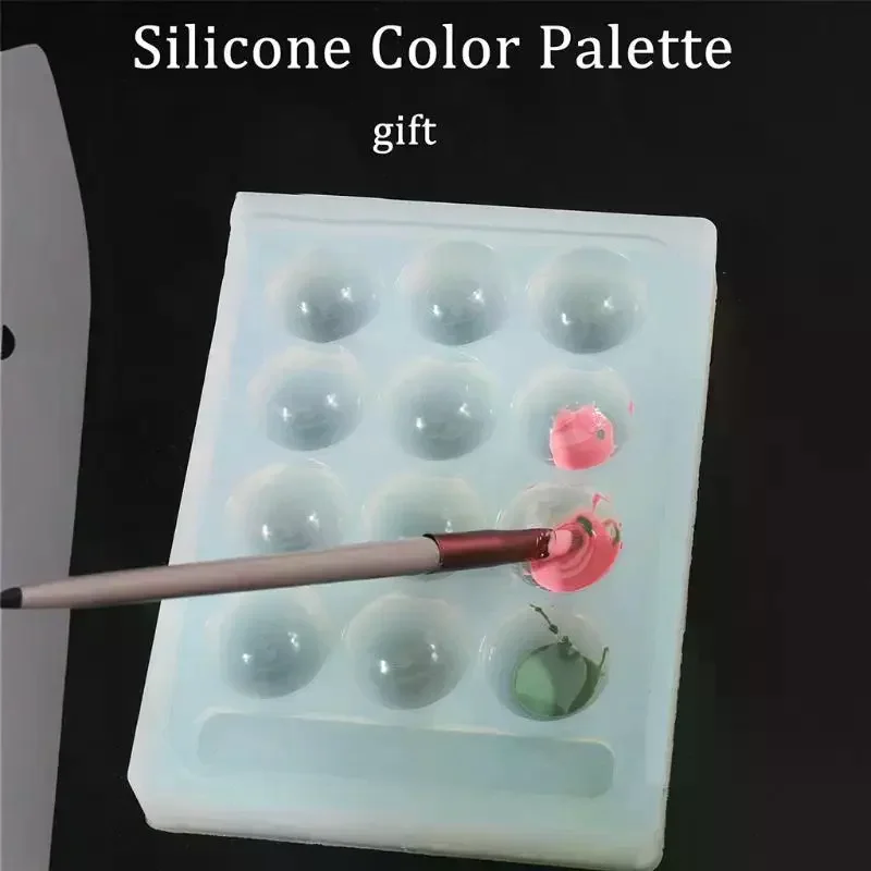 لوحة ألوان أظافر لتزيين الأظافر عالية الشفاف أو لوحة طلاء جل خلط لوحة رسم لوحة عرض مانيكير #4